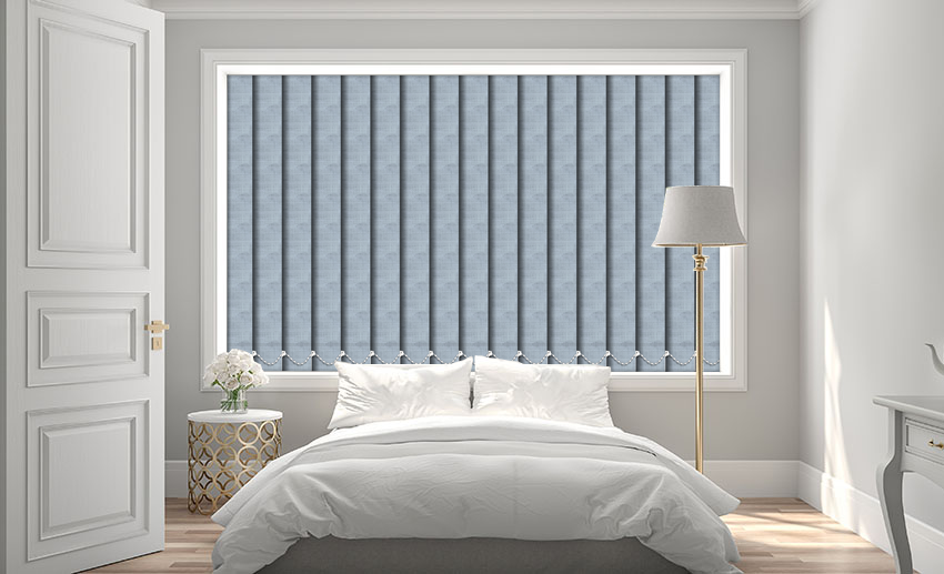 Jupiter Grey PVC Vertical Blind Sleek & Neutral
